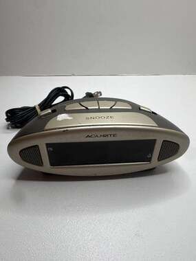 (Tested Works )AcuRite 13027 Intelli-Time Digital Electric Alarm Clock